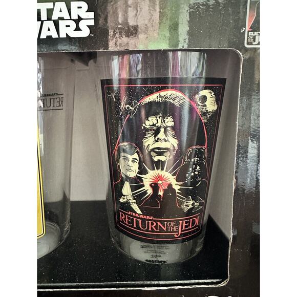 Disney Funko Star Wars Return of the Jedi 40th Anniversary Drinking Glass Set - Picture 4 of 4